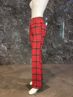BELL BOTTOMS RED GEISHA/RED PLAID  (long length)