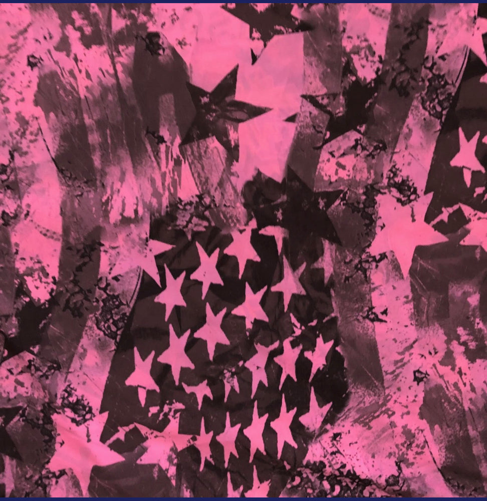 SKIRT/COVERUP PINK GRAFFITI/PINK STARS