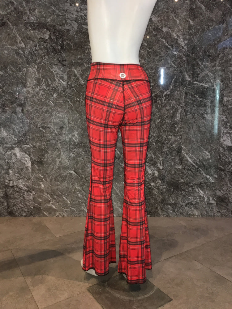 BELL BOTTOMS RED GEISHA/RED PLAID  (long length)